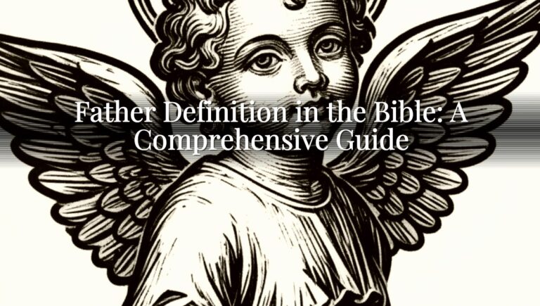 Father Definition in the Bible: A Comprehensive Guide