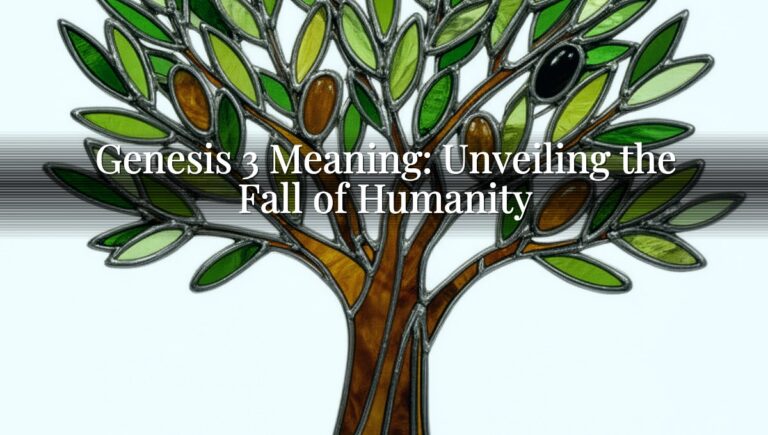 Genesis 3 Meaning: Unveiling the Fall of Humanity