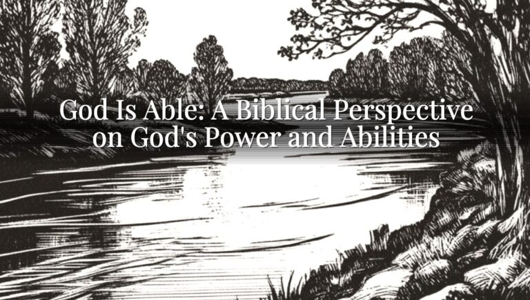 God Is Able: A Biblical Perspective on God's Power and Abilities