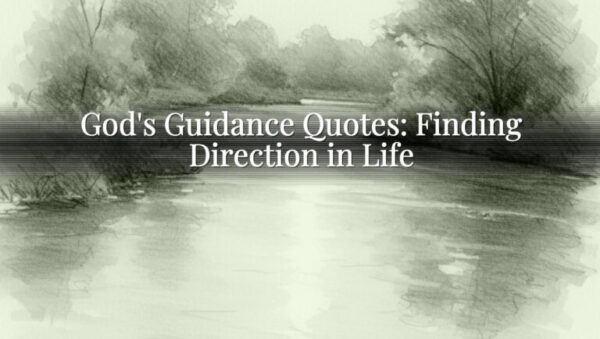 God's Guidance Quotes: Finding Direction in Life