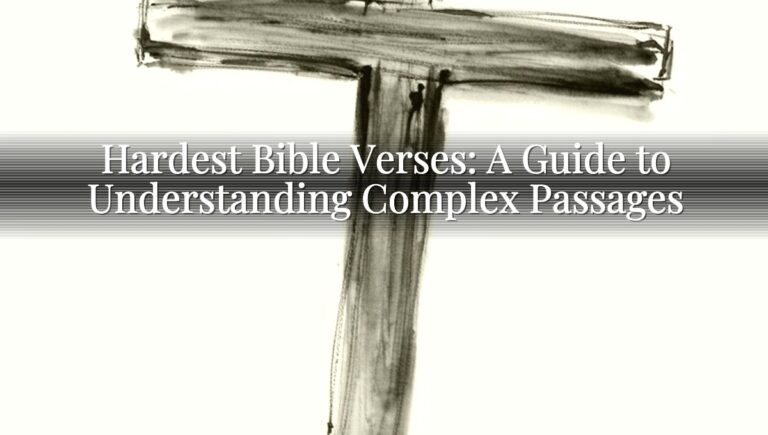 Hardest Bible Verses: A Guide to Understanding Complex Passages