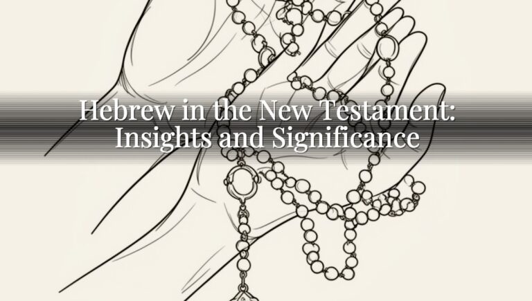 Hebrew in the New Testament: Insights and Significance