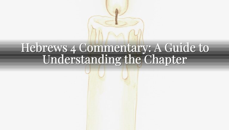 Hebrews 4 Commentary: A Guide to Understanding the Chapter