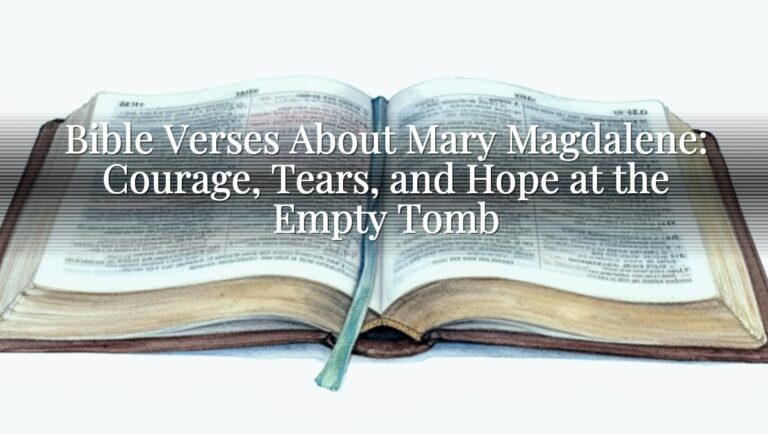 Bible Verses About Mary Magdalene: Courage, Tears, and Hope at the Empty Tomb