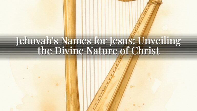Jehovah's Names for Jesus: Unveiling the Divine Nature of Christ
