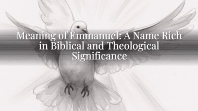 Meaning of Emmanuel: A Name Rich in Biblical and Theological Significance