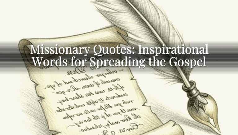 Missionary Quotes: Inspirational Words for Spreading the Gospel