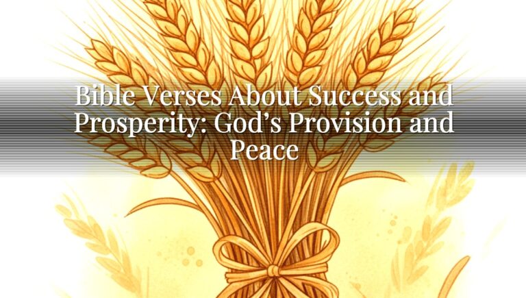 Bible Verses About Success and Prosperity: God’s Provision and Peace
