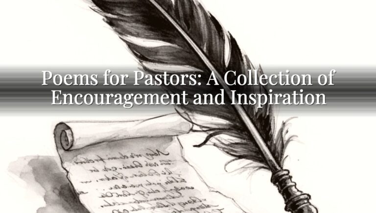Poems for Pastors: A Collection of Encouragement and Inspiration