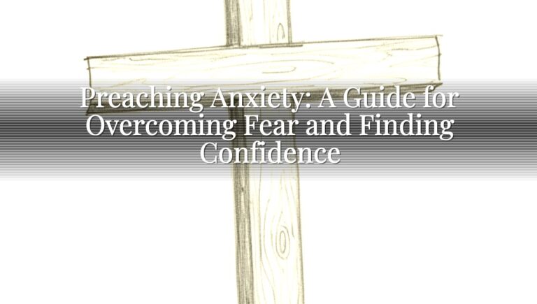 Preaching Anxiety: A Guide for Overcoming Fear and Finding Confidence