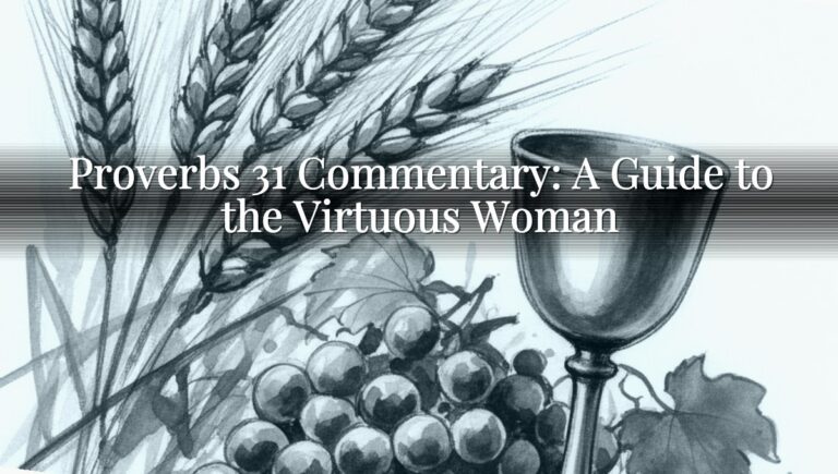 Proverbs 31 Commentary: A Guide to the Virtuous Woman