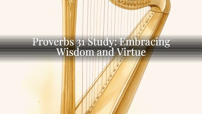 Proverbs 31 Study: Embracing Wisdom and Virtue
