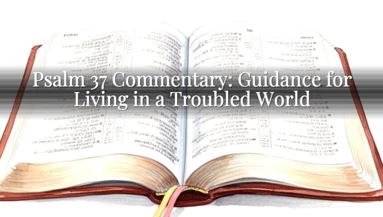 Psalm 37 Commentary: Guidance for Living in a Troubled World