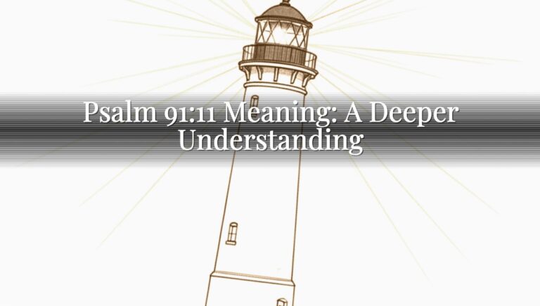Psalm 91:11 Meaning: A Deeper Understanding