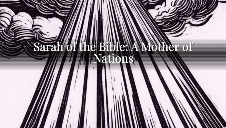 Sarah of the Bible: A Mother of Nations