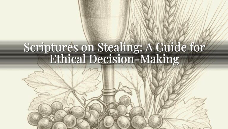 Scriptures on Stealing: A Guide for Ethical Decision-Making