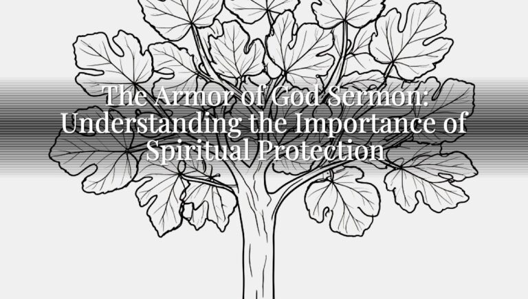 The Armor of God Sermon: Understanding the Importance of Spiritual Protection