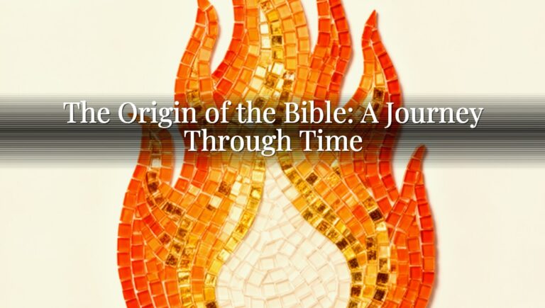 The Origin of the Bible: A Journey Through Time
