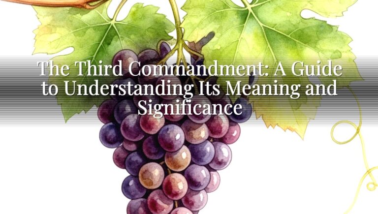 The Third Commandment: A Guide to Understanding Its Meaning and Significance