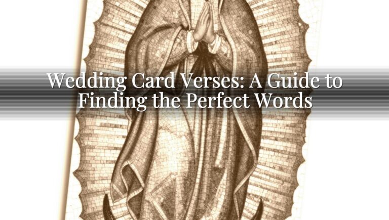 Wedding Card Verses: A Guide to Finding the Perfect Words