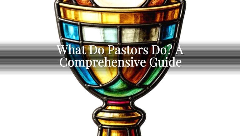 What Do Pastors Do? A Comprehensive Guide