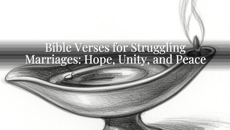 Bible Verses for Struggling Marriages: Hope, Unity, and Peace