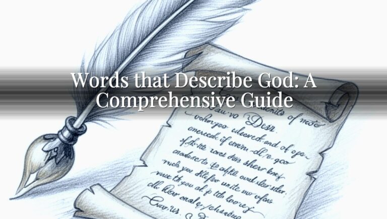 Words that Describe God: A Comprehensive Guide