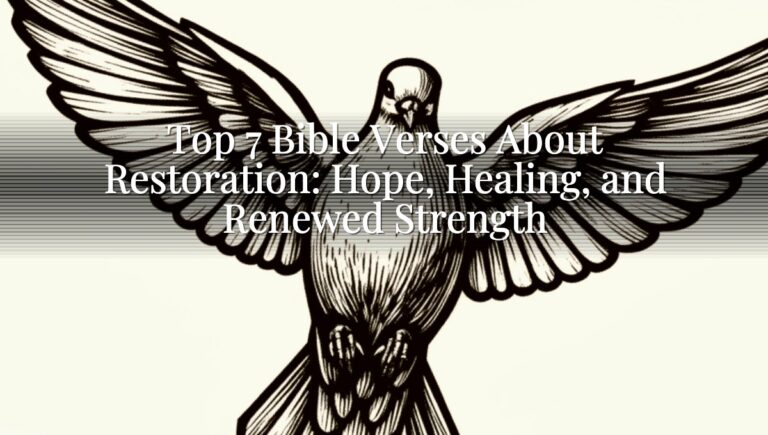 Top 7 Bible Verses About Restoration: Hope, Healing, and Renewed Strength