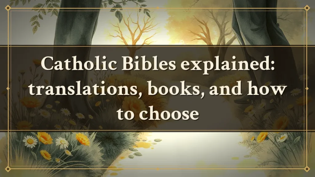 Catholic Bibles explained: translations, books, and how to choose