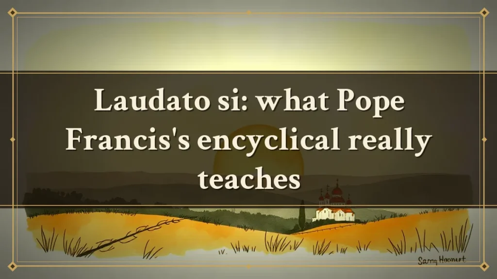 Laudato si: what Pope Francis's encyclical really teaches