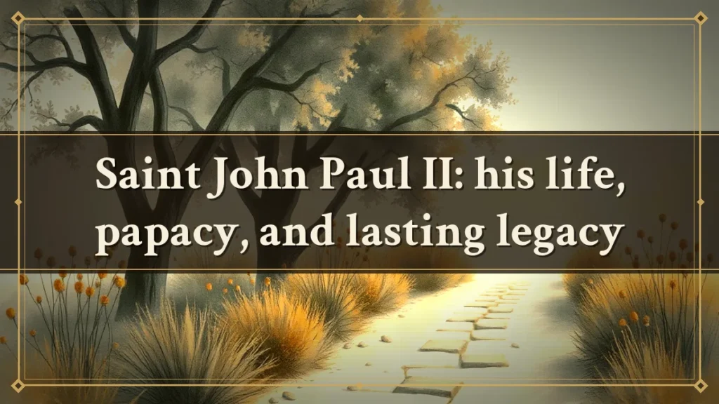 Saint John Paul II: his life, papacy, and lasting legacy
