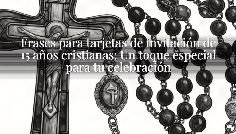 Frases para tarjetas de invitación de 15 años cristianas: Un toque especial para tu celebración
