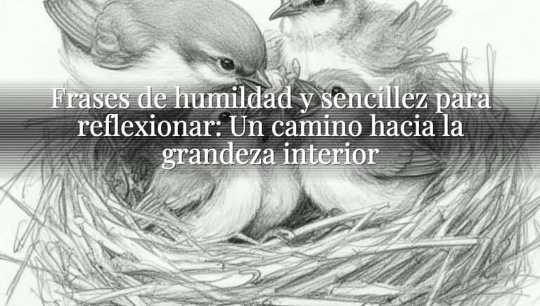 Frases de humildad y sencillez para reflexionar: Un camino hacia la grandeza interior