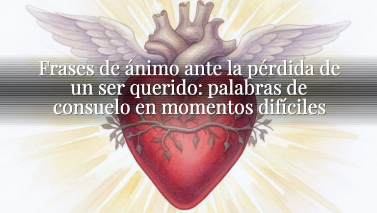 Frases de ánimo ante la pérdida de un ser querido: palabras de consuelo en momentos difíciles