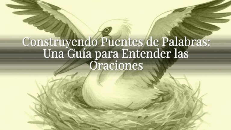 Construyendo Puentes de Palabras: Una Guía para Entender las Oraciones