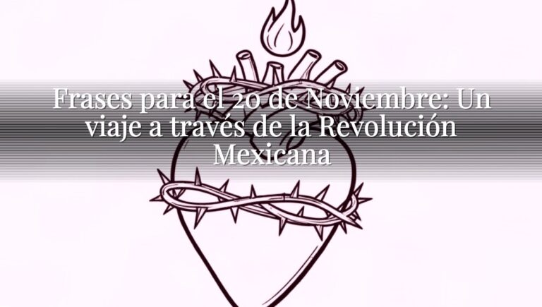 Frases para el 20 de Noviembre: Un viaje a través de la Revolución Mexicana