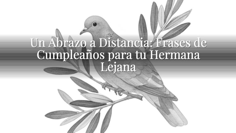 Un Abrazo a Distancia: Frases de Cumpleaños para tu Hermana Lejana