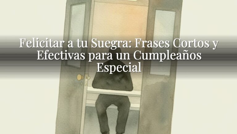 Felicitar a tu Suegra: Frases Cortos y Efectivas para un Cumpleaños Especial