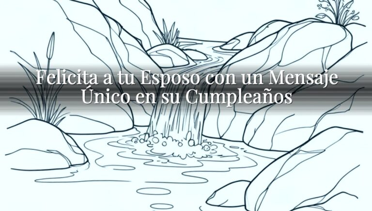 Felicita a tu Esposo con un Mensaje Único en su Cumpleaños