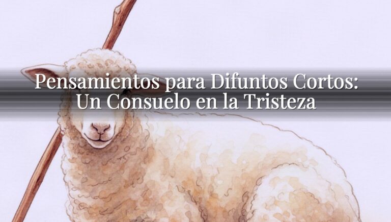 Pensamientos para Difuntos Cortos: Un Consuelo en la Tristeza