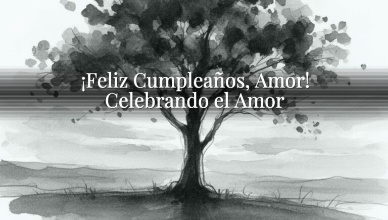 ¡Feliz Cumpleaños, Amor! Celebrando el Amor