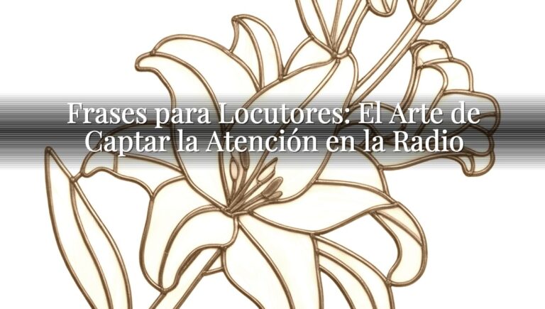Frases para Locutores: El Arte de Captar la Atención en la Radio