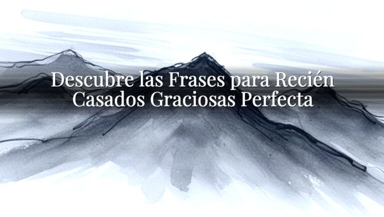 Descubre las Frases para Recién Casados Graciosas Perfecta