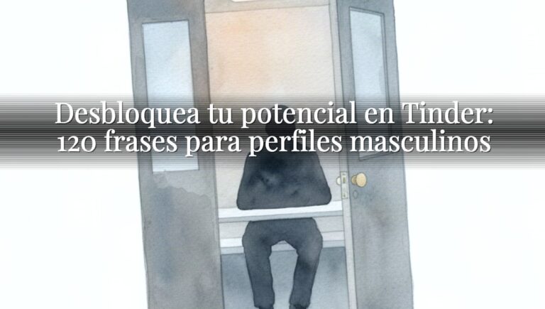 Desbloquea tu potencial en Tinder: 120 frases para perfiles masculinos