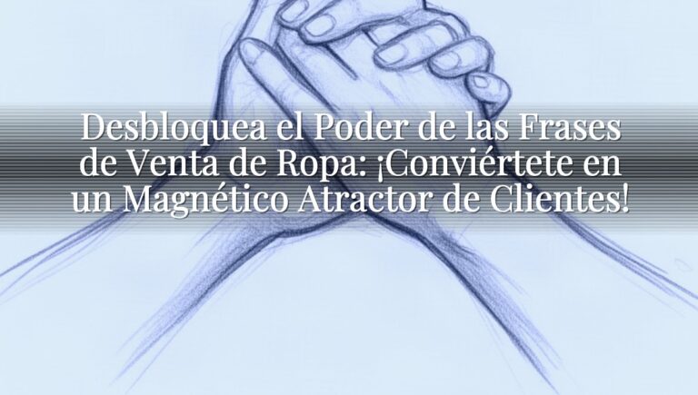 Desbloquea el Poder de las Frases de Venta de Ropa: ¡Conviértete en un Magnético Atractor de Clientes!