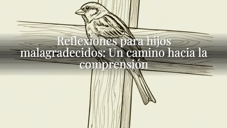 Reflexiones para hijos malagradecidos: Un camino hacia la comprensión