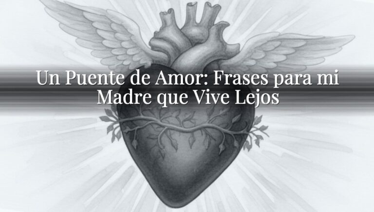 Un Puente de Amor: Frases para mi Madre que Vive Lejos