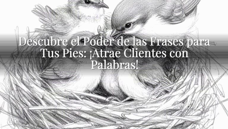 Descubre el Poder de las Frases para Tus Pies: ¡Atrae Clientes con Palabras!