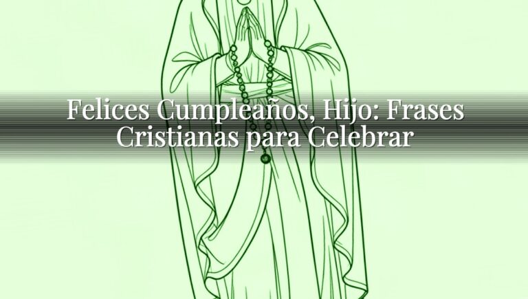 Felices Cumpleaños, Hijo: Frases Cristianas para Celebrar