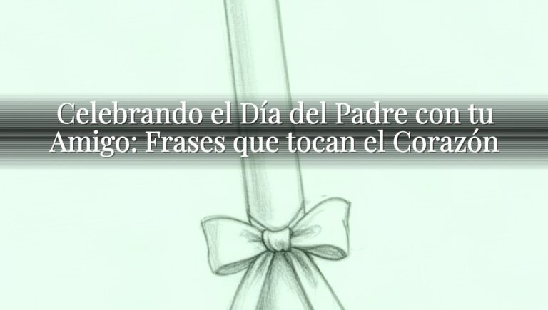 Celebrando el Día del Padre con tu Amigo: Frases que tocan el Corazón